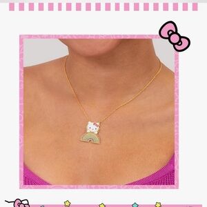 Hello Kitty Sanrio - Rainbow crystal necklace for women new